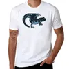 Regatas masculinas salamandra manchada azul-ambystoma laterale camiseta de secagem rápida roupas bonitos preto t camisas de grandes dimensões