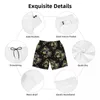 Men's Shorts Summer Gym Male Gold Butterfly Sports Gears Print Pattern Beach Y2K Retro Fast Dry Trunks Plus Size