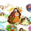Opakowanie na prezenty 20pcs Flower Girl Stickers rzemiosła i scrapbooking Książka Student Etykieta dekoracyjna naklejka dla dzieci