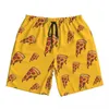 Pantaloncini da uomo Pizzs Food Graphic Board Estate Divertente Hawaii Beach Pantaloni corti Maschi Running Surf Tronchi ad asciugatura rapida