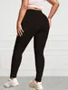Kvinnors plus -storlek elastiska leggings 2024 Hot New T0sb#