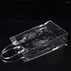 Storage Bags Multifunctional Milk Tea Cup Fashionable 10 25cm Transparent Pvc Bag Wash Trend Show Individuality