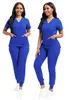 multicolors Medical Uniforms Women Scrubs Sets Tops Pant Nurses Accories Dental Clinic Beauty Sal Hospital Workwear Clothes 29jQ#