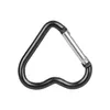 Keychains Lanyards 2st/Set Heart-Shed Aluminium Carabiner Key Chain Clip Outdoor Keyring Hook Water Bottle Hanging Be Travel Kit AC DHD9U