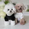 Koszulka z odzieżą dla psów jesienna zima szczeniaki małe ubrania Yorkie pomeranian shih tzu maltański pudle bichon pet odzież kamizelka