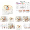 Cluster-Ringe Milangirl Einfacher weißer Opal-Inlaid-Interlaced-Ring Exquisiter Schmuck Hochzeit Drop-Lieferung Dhacp