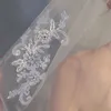 Vendita calda corto velo da sposa applicato velo da sposa economico uno strato velo da sposa accessori da sposa Velo De Novia n5Da #