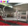 Großhandel Großhandel Clear Top Resort Aufblasbares Blasenzelt mit Einzeltunnel Event Air Dome Transparentes Haus für Outdoor-Camping 4 m Durchmesser Blase + 1,5 m Tunnel