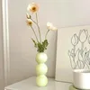 Vasos ins bolha de vidro colorido bola de cristal vaso hidropônico diy arranjo de flores arte estilo nórdico mesa decoração de casa
