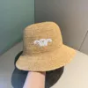 Beach Fashion Straw Hat 793831 Luxury Casual Designer Natural Soft Shaped Summer Women Men Wide Brim Sun Cap UV Protection Fedor