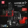 Zdalny wytrzymały wózek widłowy Block Block King 17044/17045 High-Tech Model Assembly Truck Toys Diving Dift Christmas Prezent