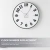 Clocks Accessories 2 Sets Tricolor Clock Number Plate Digital Wall Self Adhesive Numbers Plastic Numerals