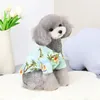 Vestuário para cães 2024 Havaiano durável respirável para viagens de fibra de poliéster camisa de gato roupas filhote de cachorro manga curta traje de animal de estimação