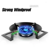 Köksredskap sätter energibesparande omslag gas spis vindrutan wok ring non glid rostfritt järn eldkök