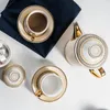 Ensembles de thé 11/15 pièces, ensemble de café en céramique, tasse et soucoupe européennes, théière, tasse de thé de l'après-midi, articles d'eau, cadeau de cuisine à domicile