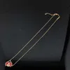 Designer Brand High Version Van Ladybug Necklace Electroplated 18k Rose Gold Red Jade Medal Four Leaf Grass Collar Chain Female