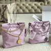 keten emmers Designer Tassen mini vuilniszak Damesmode 22Bags Keten Tas Tote Bag Schoudertas Dame Winkelen Portemonnee