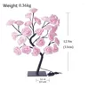 Table Lamps Led Lights Gift Home Room Decor Rose Tree Lamp Usb 24leds Flower For Party Wedding Christmas Electric Living