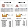 Kakart Carbide Insert SP Type SPMG 050204 SPMG060204 SPMG07T308 SPMG090408 110408 140512 Voor alumnium Power Fast Drill Insert