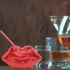 Bouteilles d'eau 700ml tasses en forme de lèvre uniques avec paille cocktail tasse discothèque bar fête verre à vin boire du sirop de thé