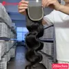Brésilien Hair raide 4x4 Clôture en dente