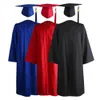 graduati Gown Colorfast 2023 High School Bachelor Academic Dr Zipper Solid Color Academic Costume Student Supplies P7tL#