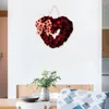 Guirlande de fleurs décoratives en forme de cœur, décoration de haute qualité pour la saint-valentin, couronnes romantiques en forme de cœur pour la maison de la saint-valentin