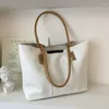 Borse per la spesa Borsa tote in PU da donna personalizzata Borsa a mano di grande capacità Borsa a spalla singola sotto le ascelle Retro Casual Grande