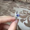 Kluster ringer meibapj naturligt vatten droppe tanzanite ädelsten klassisk ring för kvinnor 925 sterling silver fina bröllop smycken