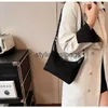 Totes Brand Designer Suede Womens Shoulder Bag Retro Lock Crossbody Bag Hobos Handbag 2023 New Winter Trend H240330