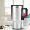 Water Bottles 1pc Stainless Car Heated Smart Mugs With Temperature Control Electric Cups 12V Kettle Coffee Tea Milk 450ml