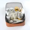 Sacs à cosmétiques, trousse de maquillage Portable, organisateur de rangement multifonctionnel de grande capacité, boîte à cosmétiques professionnelle permettant de gagner de l'espace en plein air