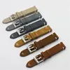 Suede Leather Watch Strap Band 18mm 20mm 22mm 24mm Brown Coffee Watchstrap Handmade Stitching Replacement Wristband 220819311C