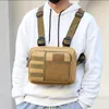 Multi-FuncTi Tactical Vest Unisex Chest Rig Bag Fi Hers Hip-Hop Streetwear Chest Påsar Vattentät Oxford Sport Ryggsäck L70C#