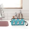 Voyage anglais Bull Terrier trousse de toilette Fi Kawaii Doge organisateur de maquillage cosmétique pour les femmes beauté stockage Dopp Kit Box N4DV #