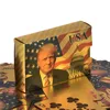 Oyun kartları poker oyunu su geçirmez altın sier usa Trump Pokers 0422