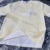 T-shirt Uomo Donna T-shirt oversize beige T-shirt con stampa Tie Dyed 2024ss