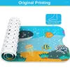 Tapis de bain antidérapant pour enfants, tapis de baignoire pour bébé avec trous de drainage, baignoire-douche Extra Large de 40x16 pouces