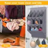 Storage Bags Tear-resistant Convenient Wall Nail Hanging Rack Keep Neat Shoe Organizer Multi Compartments Household Stuffs