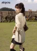 Bluzki damskie Mishow Button Up koszula dla kobiet jesienna koreańska moda Koreańska biuro z długim rękawem polo szyja delikatna koronkowa góra MXB31C0555