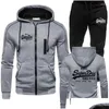 MEN MENTURITS MENS NIEUWE SOLIDE HERENJACK التقى CAPUCHON EN JOGGOGNERK Sport غير الرسمي Sportkleding 2-Delige Streetwear Sets OT4G0