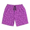 Mäns shorts badkläder kurva tryckt bräde sommar pescara lila söta hawaii korta byxor män tryckt surfing snabba torr badstammar