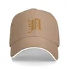 Бейсбольные кепки с индивидуальной золотой буквой A, спортивная мужская и женская регулируемая шляпа для папы, весна