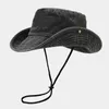 Chapeau seau en coton solide pour pêcheur, casquette solaire de voyage en plein air pour hommes et femmes, 191 240318