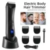 جهاز تقليم الجسم الكهربائي و Schaver for Men Body Groomer Scroinball Pubic Hairmer Rapplable Plade IPX7 مقاوم للماء