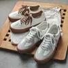 Casual Schoenen Originele Fabriek Dames Mode Sneakers Dames Leger Trainer Unisex Dames Duitse Klassiekers Stijl Kwaliteit