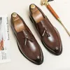 Robe chaussures hommes printemps automne paresseux slip-on britannique affaires décontracté cuir marié mariage mode C1237