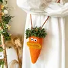 Декоративные цветы ручной работы, тканая имитация растений, кукла-морковь, сумка, креативная сумка через плечо, готовый продукт, универсальный тренд, Хэллоуин