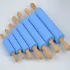 New Dough Sale Roller Silicone Wooden Kitchen Pin inch Flour Baking Tools 2019 Rolling 23cm Handle Cooking Non-Stick Pastry