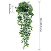 Dekorativa blommor 2 datorer Simulering Mandala Fake Green Planter Plants Artificial Hanging With Pots Plastic